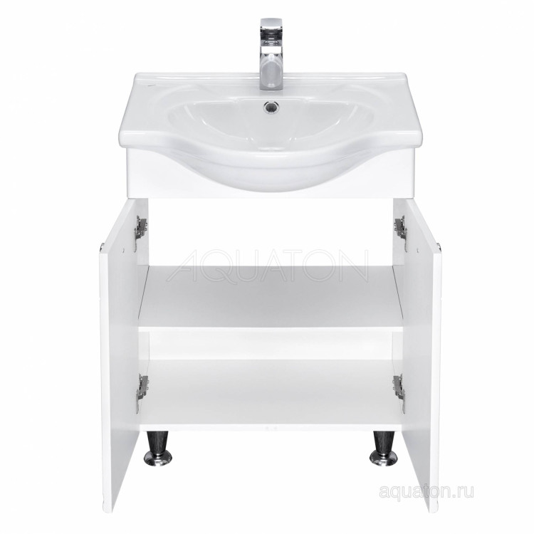 Тумба под раковину Aquaton Лиана 65 белый 1A165701LL010