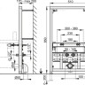 Монтажная рама для биде Alcadrain A105/850