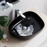 Раковина керамическая накладная BelBagno BB1435-NERO