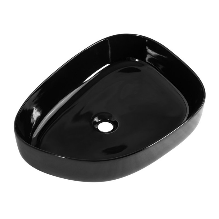Раковина керамическая накладная BelBagno BB1435-NERO