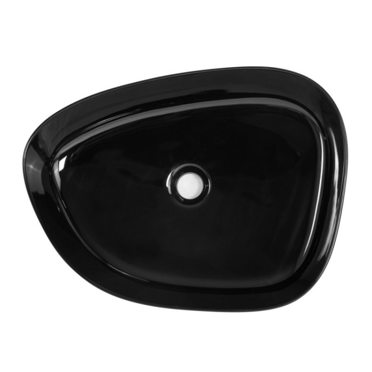 Раковина керамическая накладная BelBagno BB1435-NERO