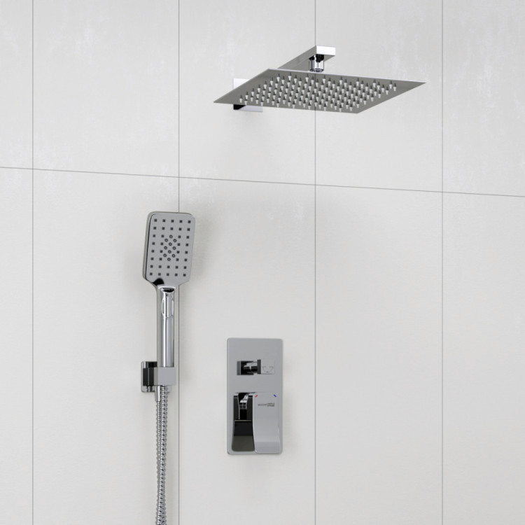 WasserKRAFT A16190 Встраиваемый комплект для душа с верхней душевой насадкой и лейкой