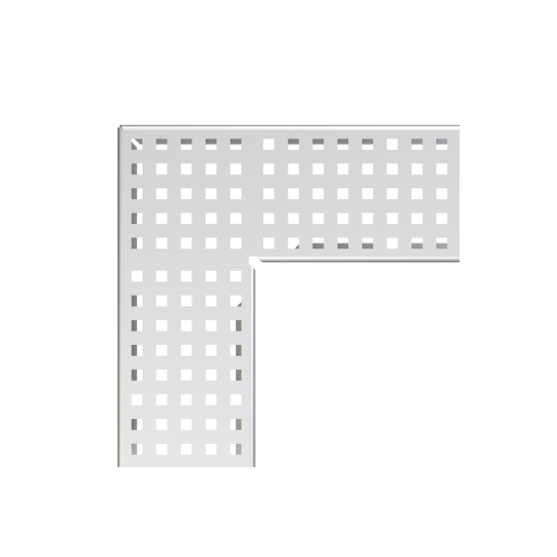 Решетка для дренажного углового желоба 100 мм, нержавеющая сталь Alcadrain ADZ-R323R