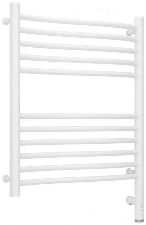 Полотенцесушитель электрический Сунержа Флюид 3.0 600х500 МЭМ правый Матовый белый