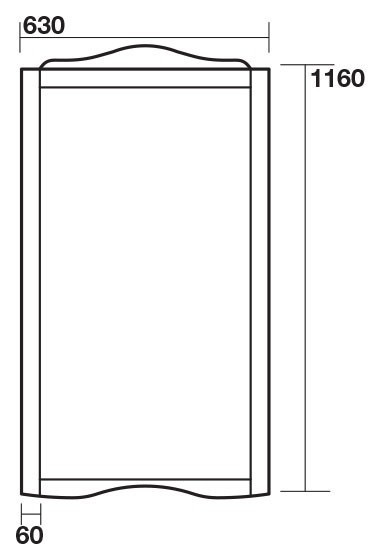 Зеркало Kerasan Retro 63