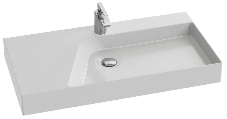 Раковина-столешница 90 см, правосторонняя Jacob Delafon RYTHMIK PUREEVP112-00