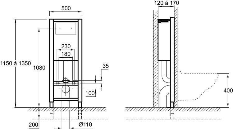 Настенная опорная рама с бачком Jacob Delafon ОБЩАЯ КАТЕГОРИЯ E5504-NF