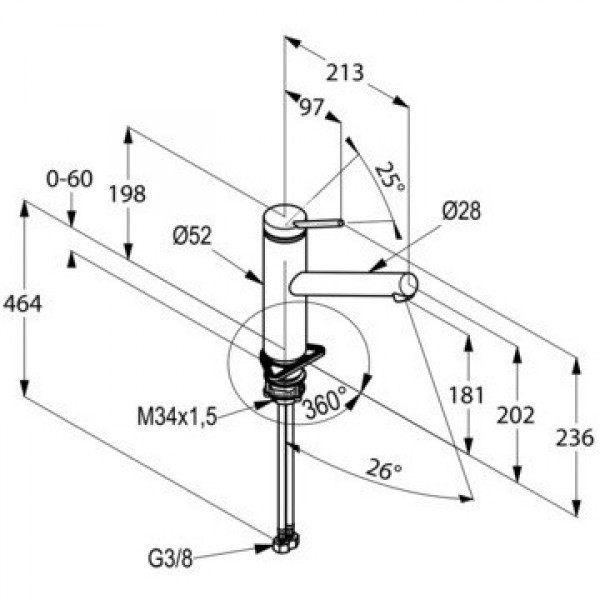 Смеситель для кухни Kludi Tangenta 44904F875