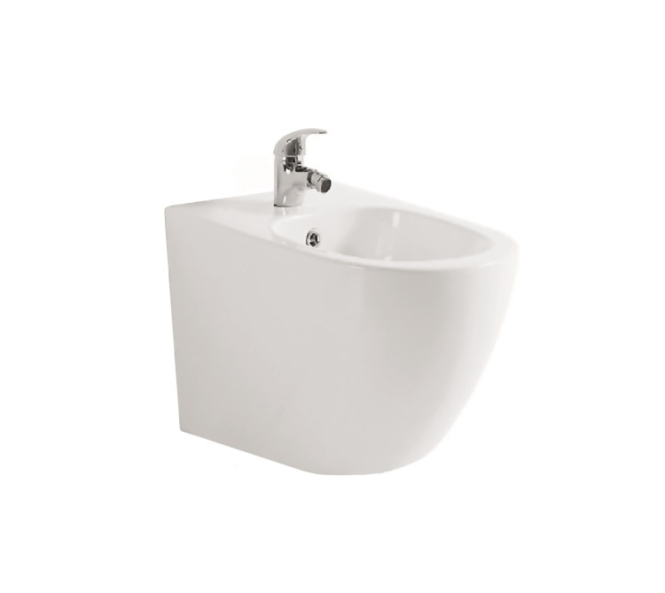 Биде подвесное Aquatek ЕВРОПА AQ1016-MW, 510*355*310 мм, цвет белый матовый