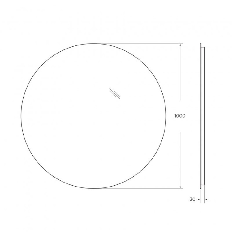Зеркало с интерьерной подсветкой , без выключателя, 12V, 220-240V BelBagno SPC-INT-900-LED