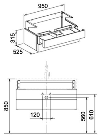 Тумба под раковину Keuco Edition 300 30384 212400