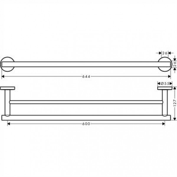 Держатель для полотенец Hansgrohe Logis Universal 41712000