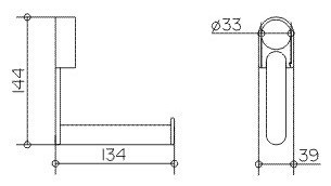 Держатель для туалетной бумаги Keuco Plan Care 34962010000