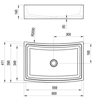 Раковина-чаша Ravak Formy 60 XJM01260000