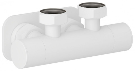 Вентиль 2х3/4&quot; Сунержа угловой скрытый-скрытый EU50 Матовый белый