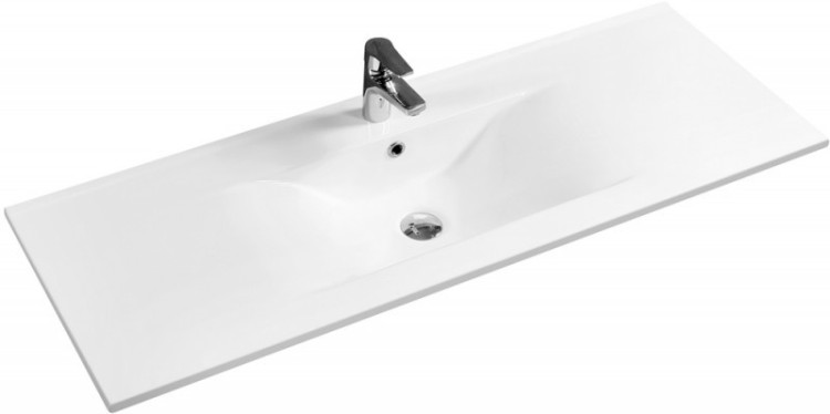 Тумба с раковиной SanVit Авеню-2 120 с фактурой под дерево подвесная