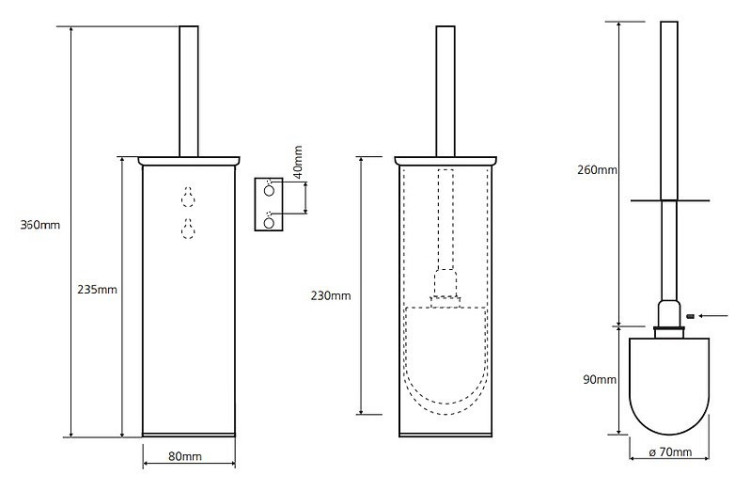 Ершик для унитаза Bemeta  Plaza 118213092
