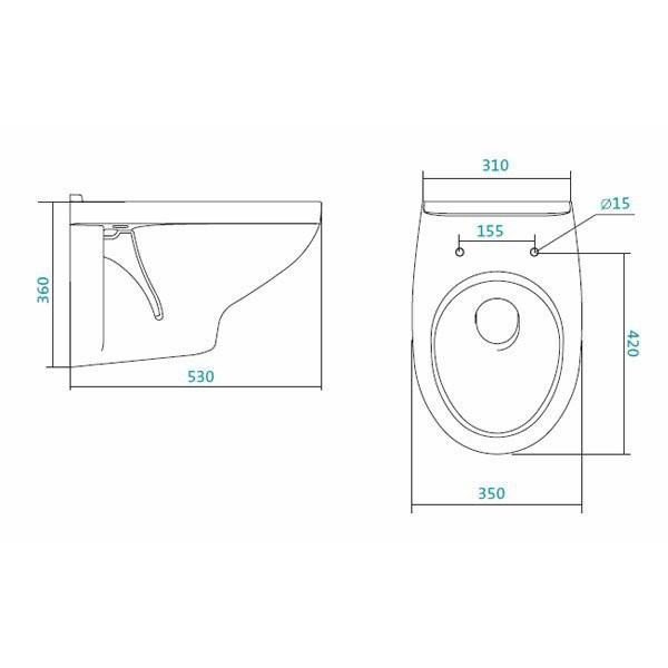 Унитаз Santek Бореаль 1WH302205 подвесной