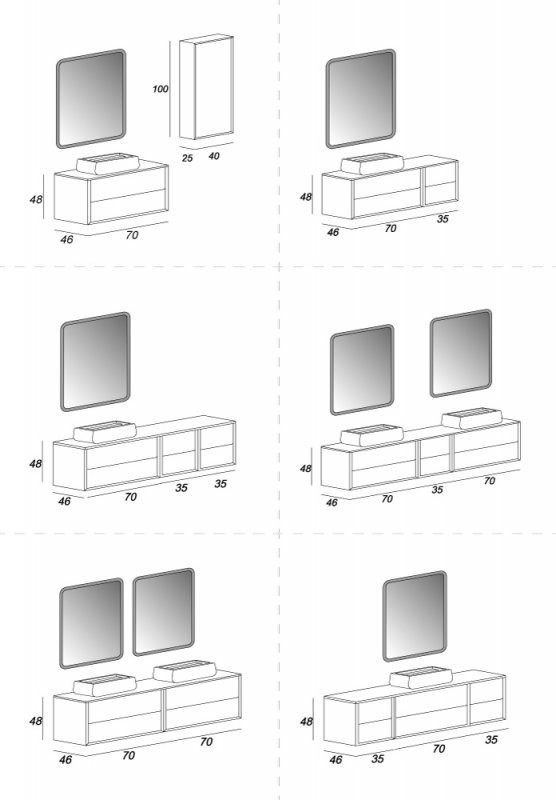 Зеркало с увеличительным зеркалом и со встроенной LED подсветкой Cezares 45012