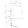 Смеситель Lemark Expert LM5060S для кухни  с подключением к фильтру с питьевой водой