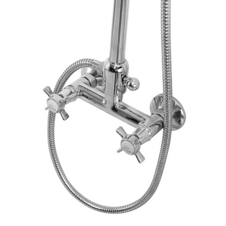 Душевая стойка со смесителем, верхним и ручным душем Cezares LORD-CD-01-Bi