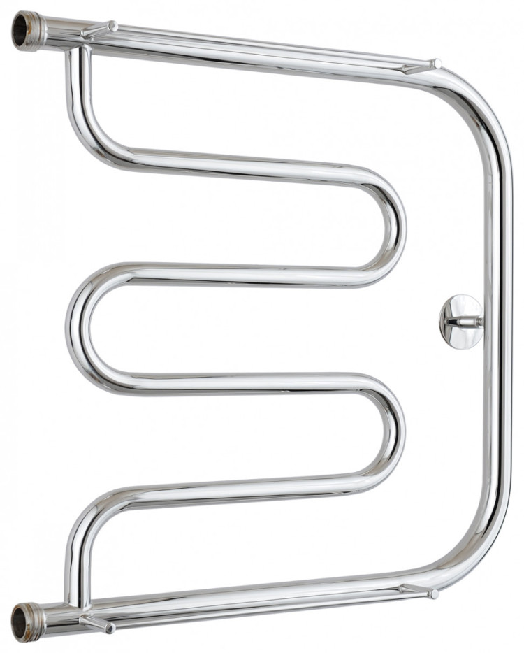 Полотенцесушитель водяной Стилье Тандем 2 полки 500х500 резьба-сгон 1