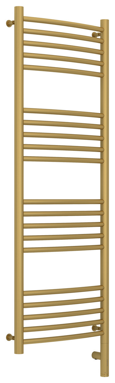 Полотенцесушитель электрический Сунержа Богема 3.0 выгнутая 1200х400 МЭМ правый Матовое золото