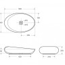 Раковина керамическая накладная, овальная BelBagno BB1396