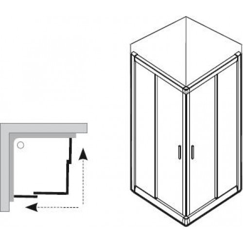 Дверь душевого уголка Ravak Blix BLRV2К 120