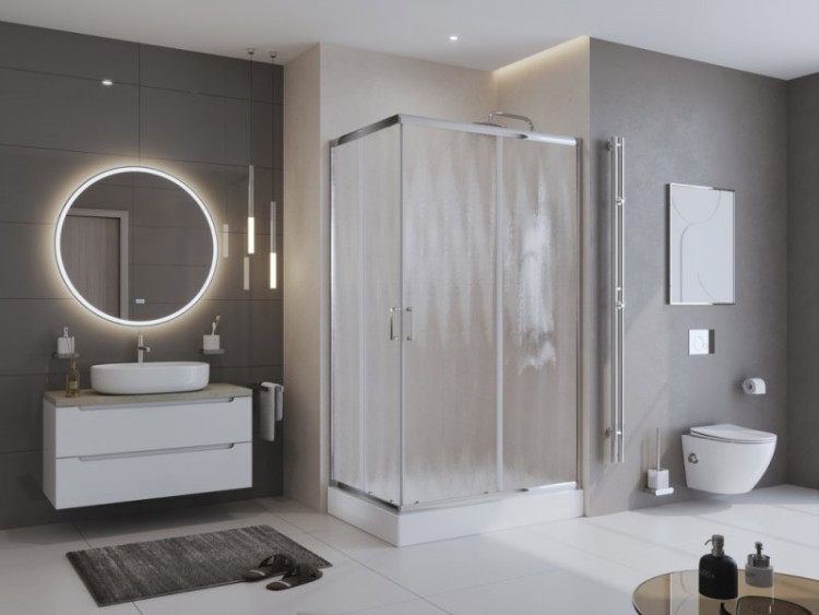 Душевой уголок BELBAGNO UNO-195-AH-2 BelBagno UNO-195-AH-2-100/80-C-NERO