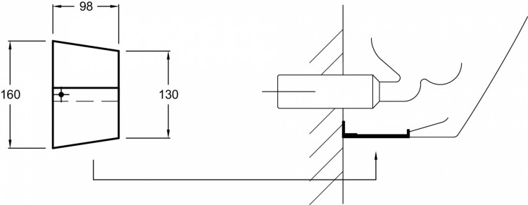 Дополнительная блокирующая панель Jacob Delafon PATIO E6331-NF