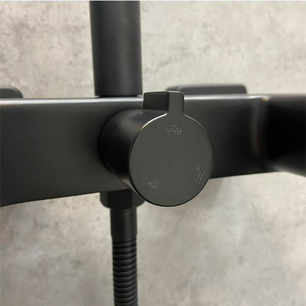 COMFORTY. Душевая система, FF071R-CMT, черный матовый