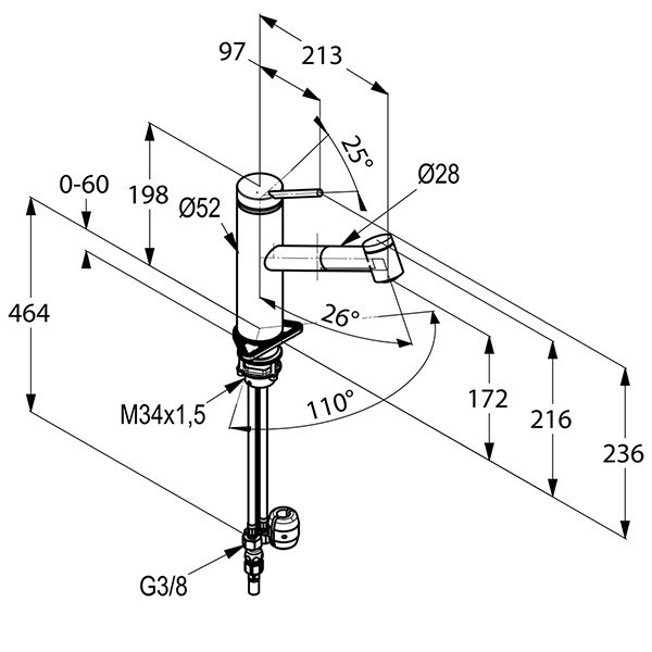 Смеситель для кухни Kludi Tangenta 44941F875