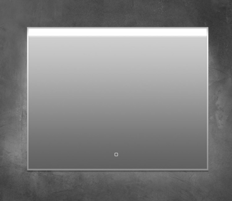 Зеркало в алюминиевой раме с подсветкой, с сенсорным выключателем Cezares SPC-UNO-1200-800-TCH