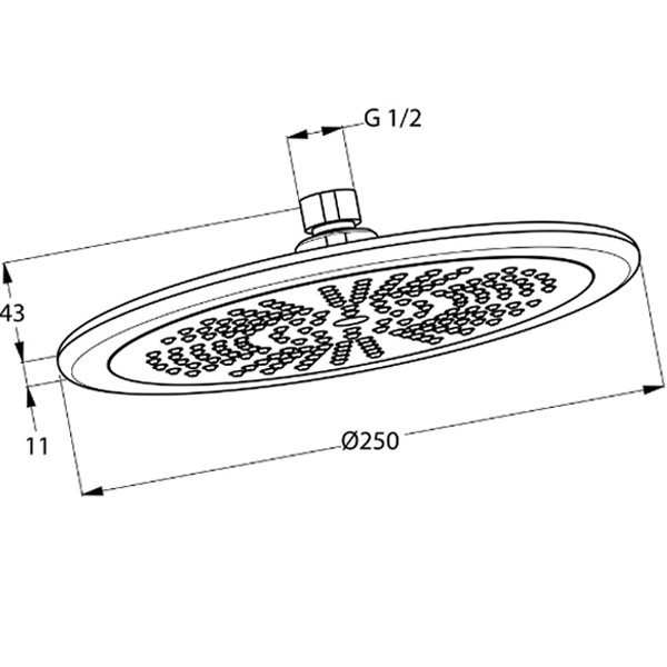 Верхний душ Kludi Freshline 6751105-00