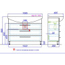 Тумба под раковину Aqwella Аллегро 105