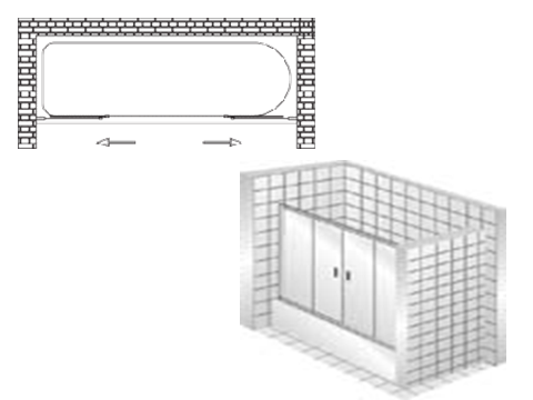 Шторка на ванну Vegas Zeus 2V 180
