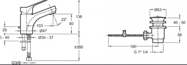 Смеситель для раковины Jacob Delafon Brive E75759-CP