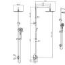 Душевой комплект наружного монтажа Aquatek ВЕГА AQ1036CR