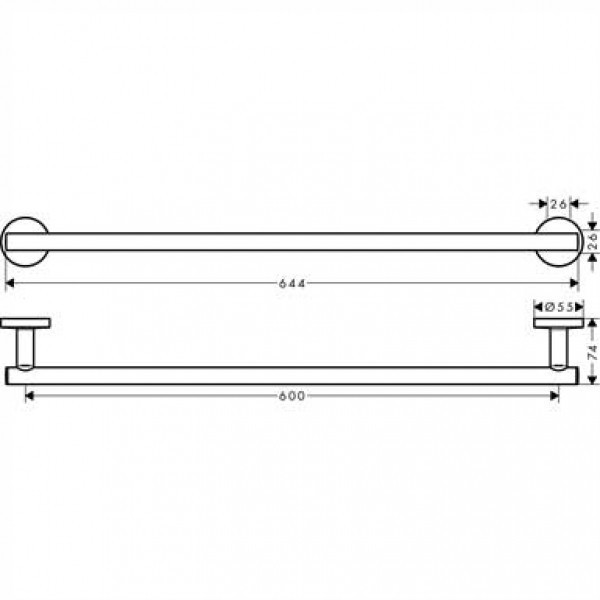 Держатель для полотенец Hansgrohe Logis Universal 41716000