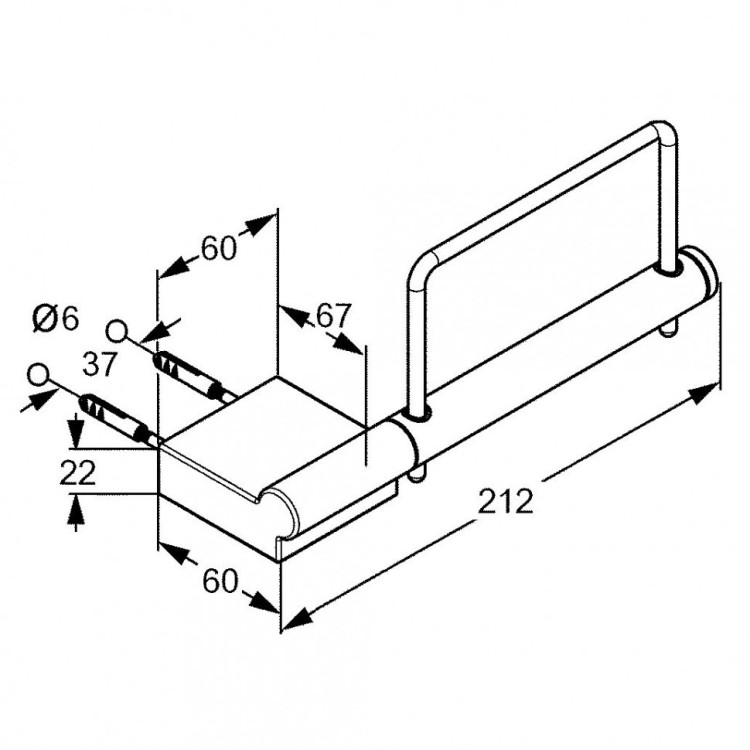 Держатель для туалетной бумаги Kludi A-xes 4897105