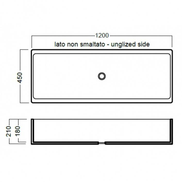 Хозяйственная раковина Hatria Complementi 120 YN05