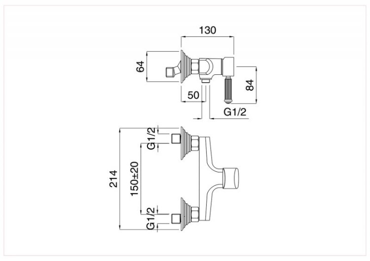 Смеситель для душа OLIMP-DM-L Cezares OLIMP-DM-01-L
