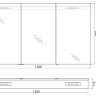Зеркальный шкаф BELBAGNO SPC-3A-DL-BL-1200 BelBagno SPC-3A-DL-BL-1200