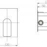 Встраиваемый смеситель для душа BelBagno NOV-DASM-IN