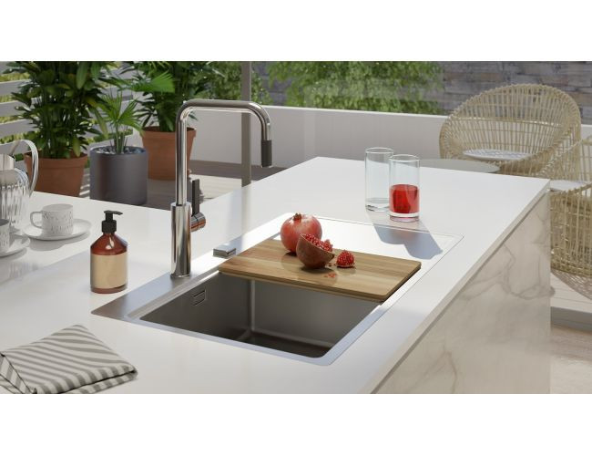 Мойка PURE 50L KMB-90 860X525 левая в компл. с сифоном 1127252,