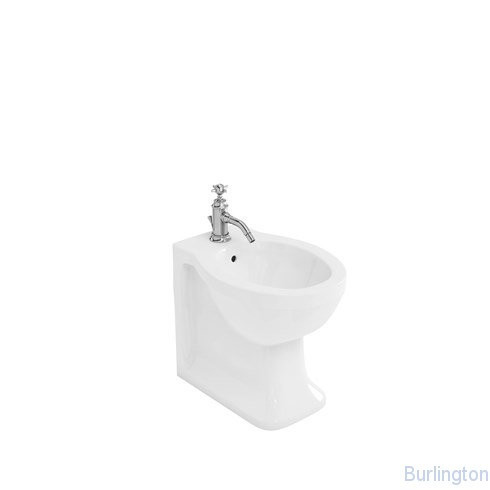 Биде пристенное с 1 отверстием под смеситель, ХРОМ