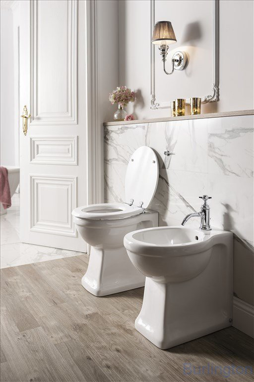 Биде пристенное с 1 отверстием под смеситель, ХРОМ