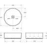 Раковина накладная керамическая BelBagno BB1409