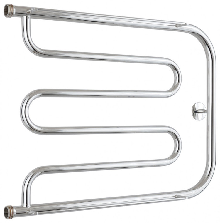 Полотенцесушитель водяной Стилье Тандем 2 полки 500х650 резьба-сгон 1